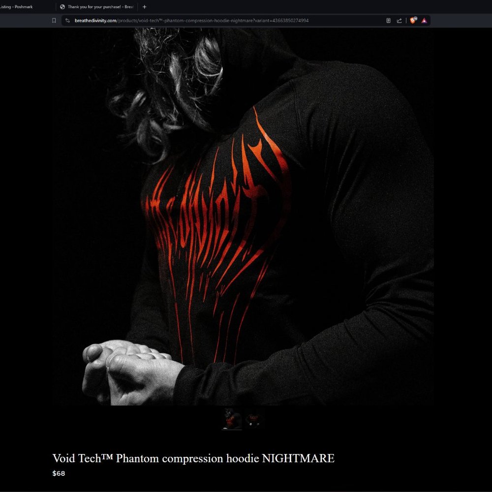 Void Tech™ Phantom compression hoodie NIGHTMARE